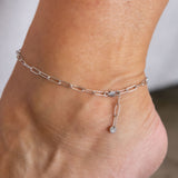 Stevie anklet ασημί