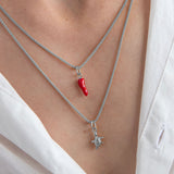 Tartaruga στοιχείο για κολιέ ασημί