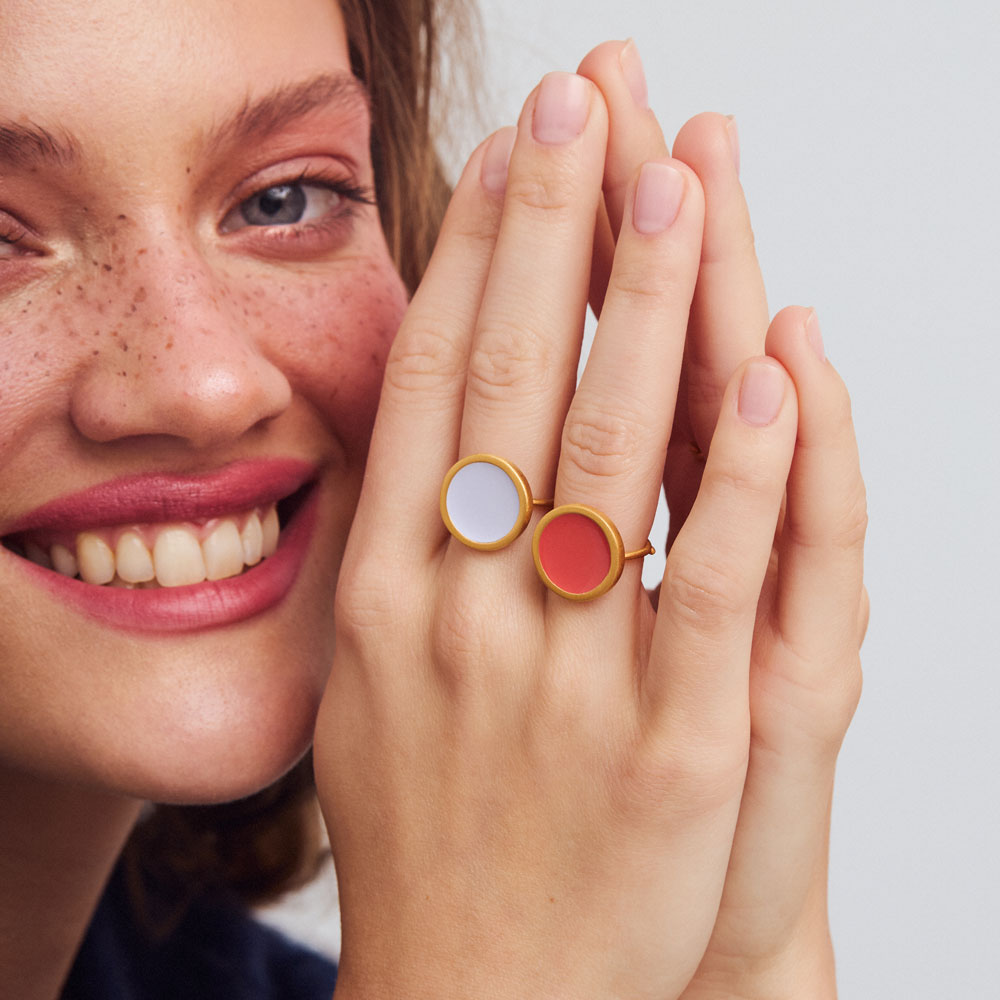 Palette L δαχτυλίδι χρυσό