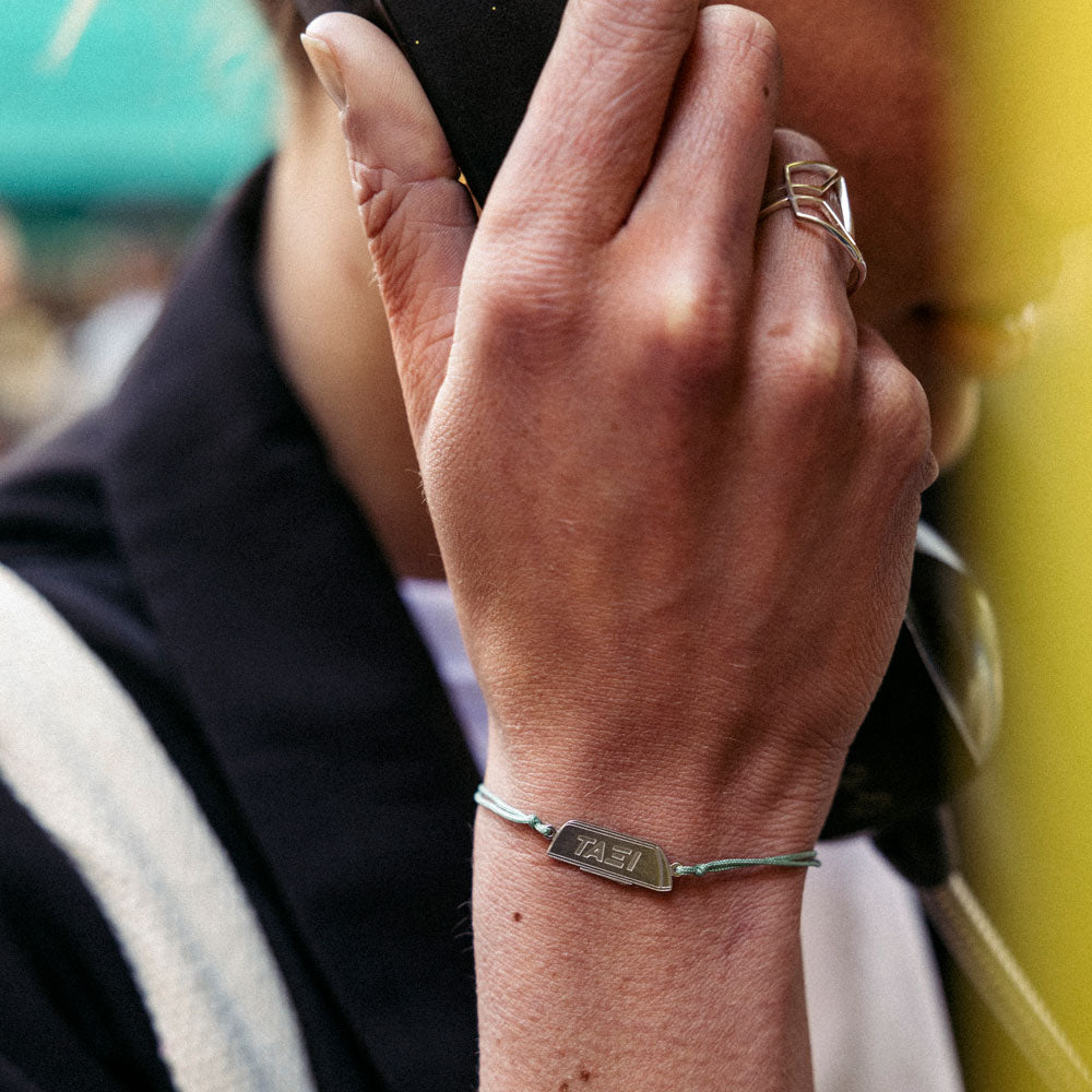 Αθήνα κέντρο Ταξί βραχιόλι ασημί