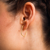 Charming Squares L σκουλαρίκια χρυσό