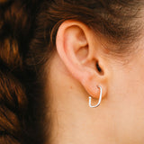 Charming Squares S σκουλαρίκια ασημί