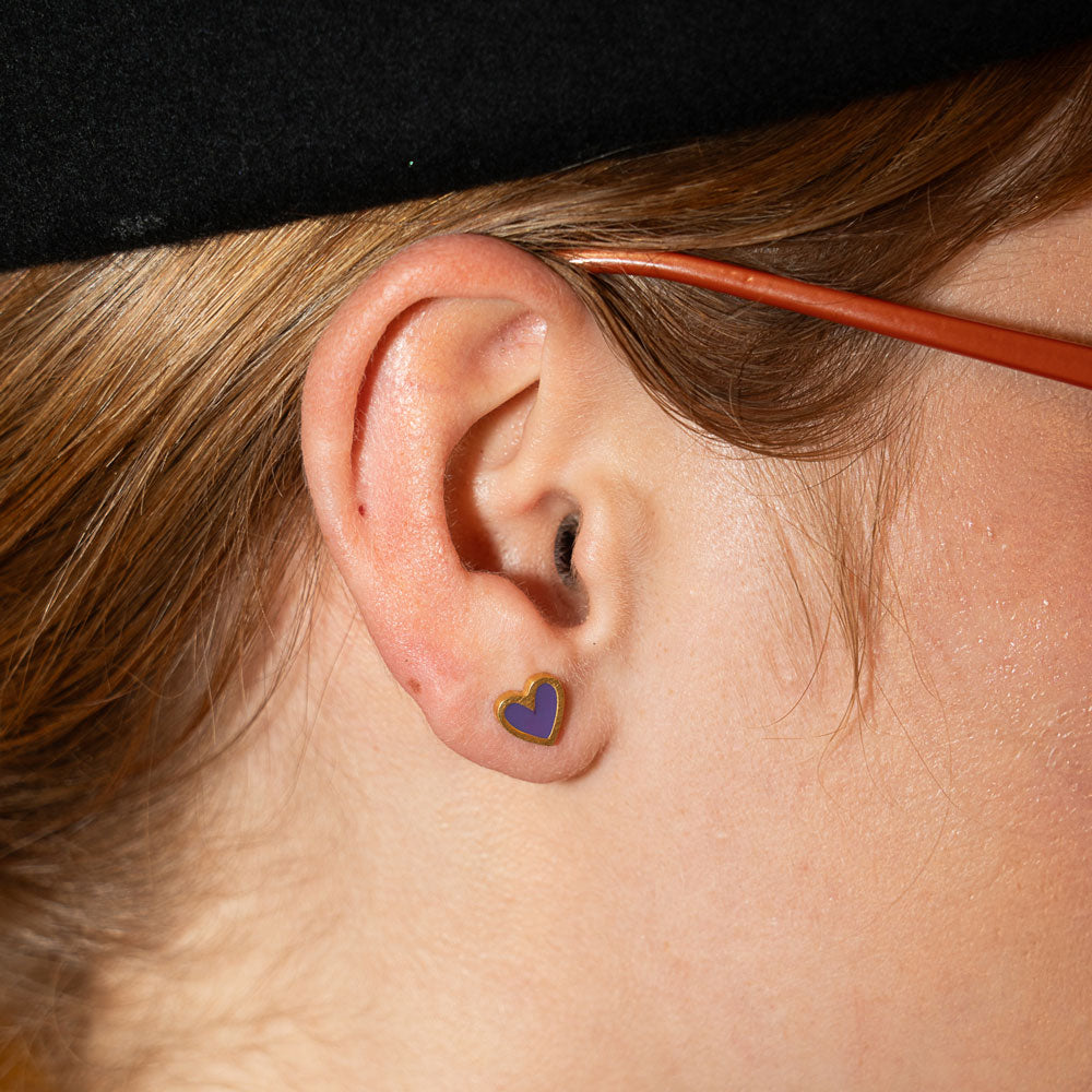 Heartlette earrings gold