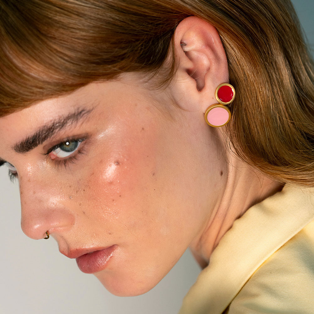 Palette S earrings gold