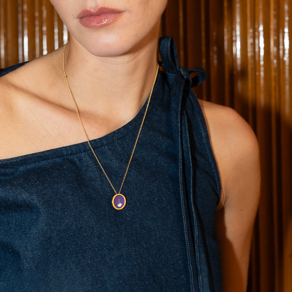 Palette L necklace gold
