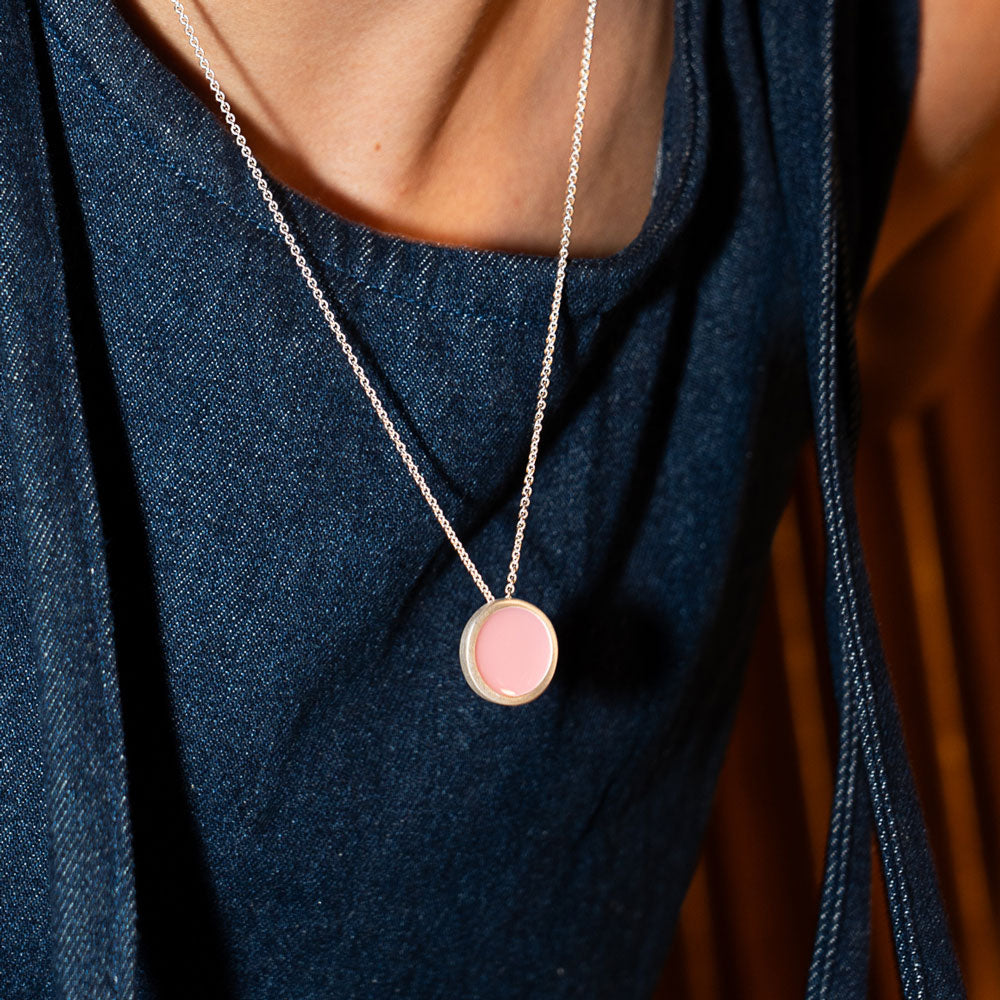 Palette L necklace silver