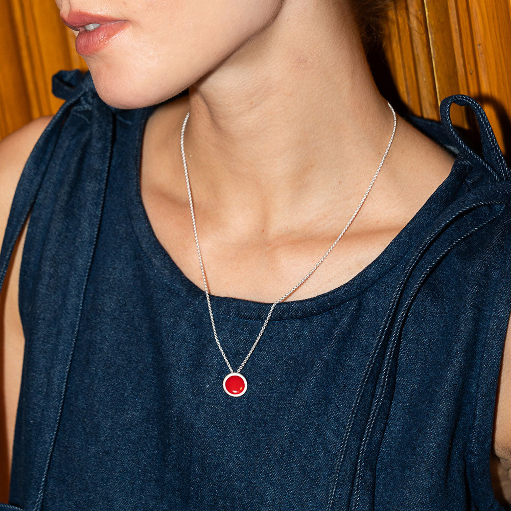 Palette S necklace silver