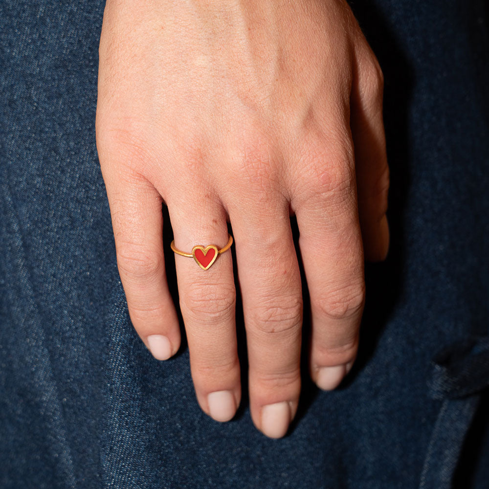 Heartlette ring gold
