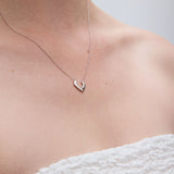 Camping κολιέ ασημί