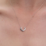 Camping κολιέ ασημί