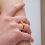 Camping δαχτυλίδι χρυσό