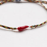 Cornicello βραχιόλι ασημί