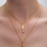 Diving barbouni στοιχείο για κολιέ χρυσό