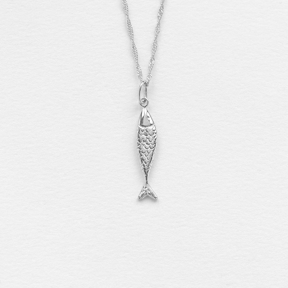 Diving barbouni στοιχείο για κολιέ ασημί