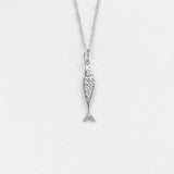 Diving barbouni στοιχείο για κολιέ ασημί