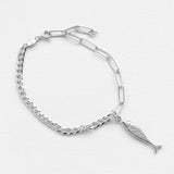 Diving barbouni στοιχείο για κολιέ ασημί