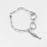 Diving barbouni στοιχείο για κολιέ ασημί