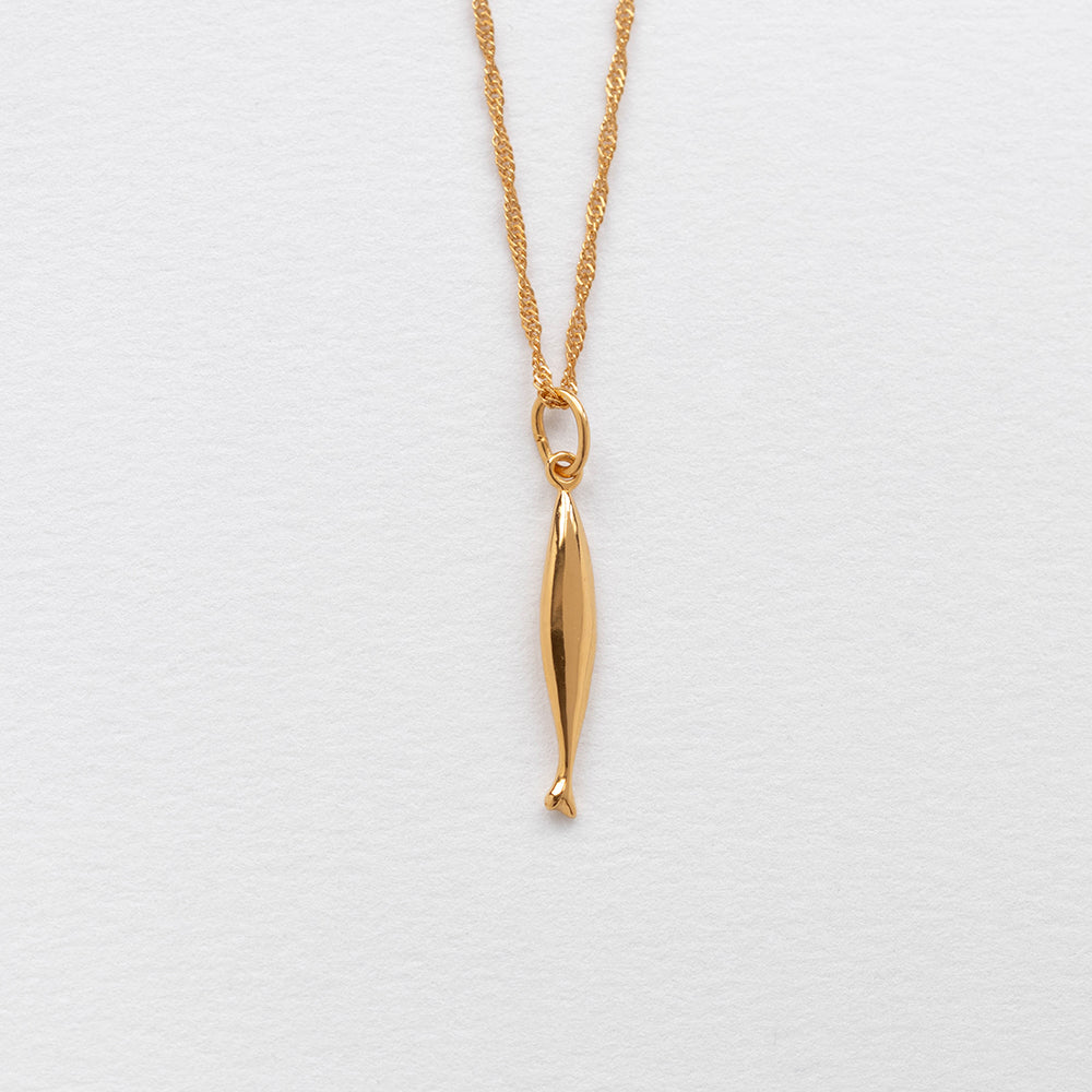 Diving sardela στοιχείο για κολιέ χρυσό