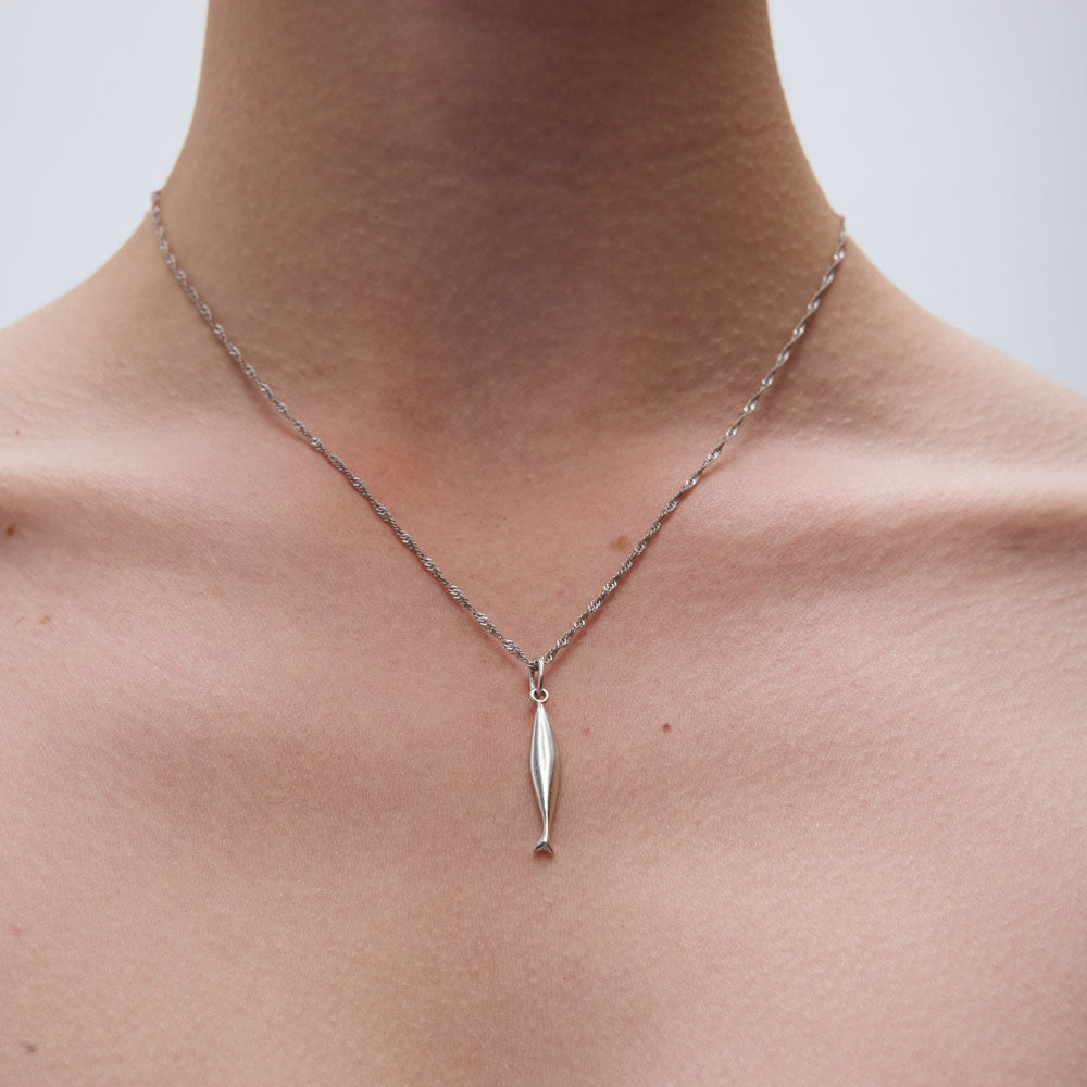 Diving sardela στοιχείο για κολιέ ασημί