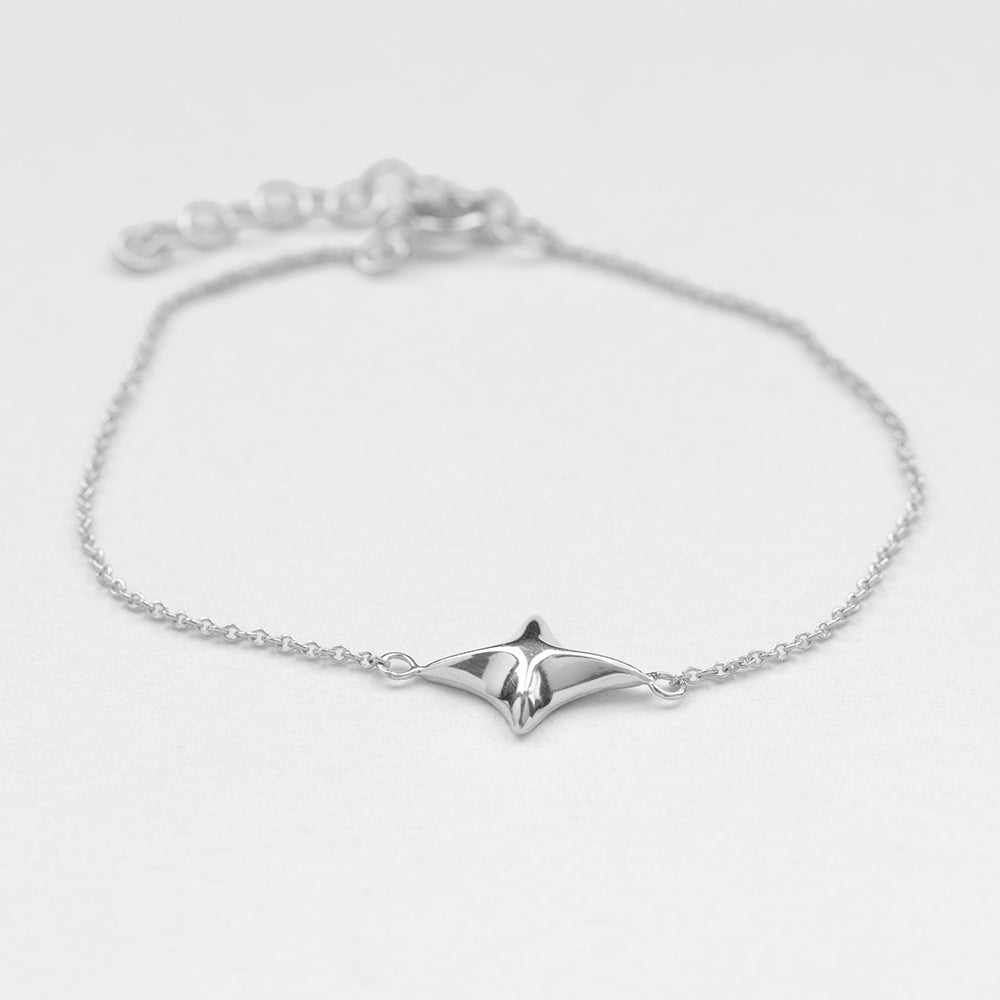 Gazing bracelet silver