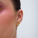 Gazing double σκουλαρίκια χρυσό