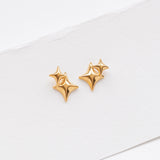 Gazing double σκουλαρίκια χρυσό