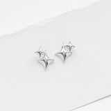 Gazing double σκουλαρίκια ασημί