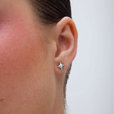 Gazing single σκουλαρίκια ασημί