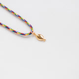 Lithrini κολιέ με κορδόνι χρυσό