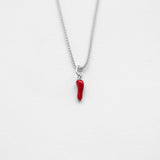 Cornicello στοιχείο για κολιέ ασημί