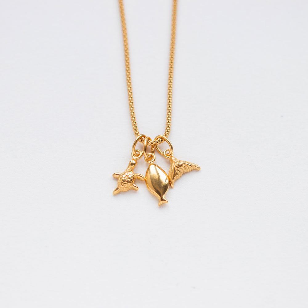 Tartaruga στοιχείο για κολιέ χρυσό