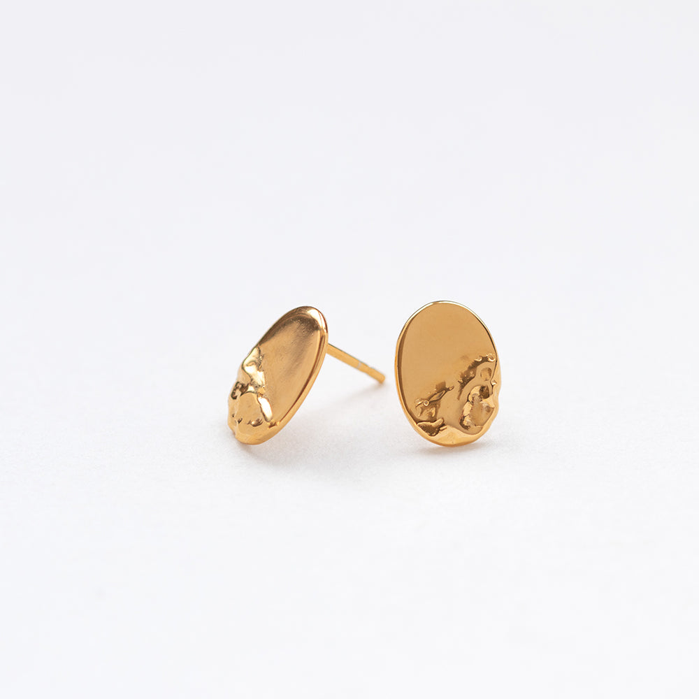 Sailing earrings gold
