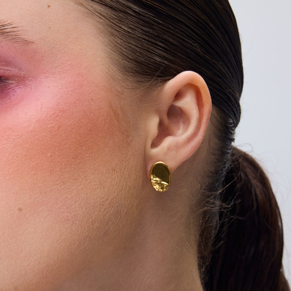 Sailing earrings gold