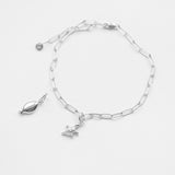 Stevie anklet ασημί