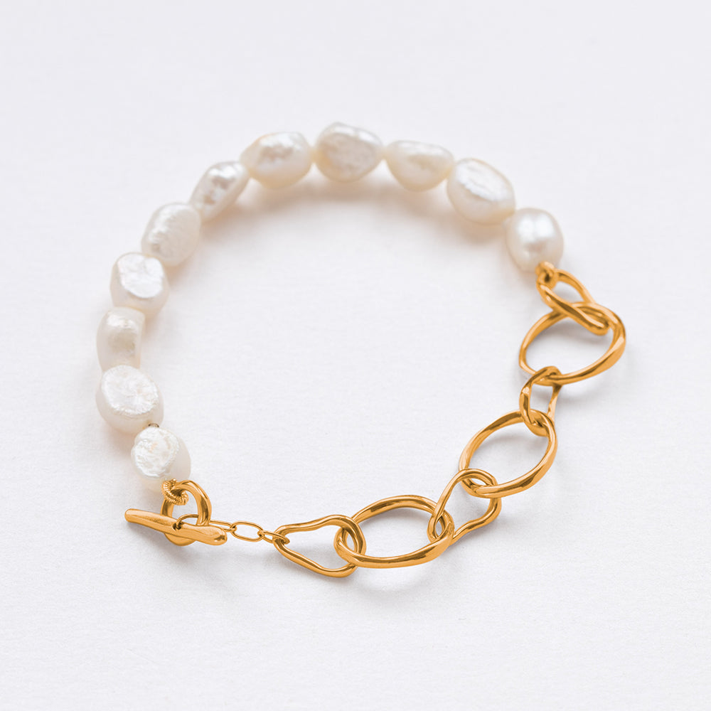 Strolling half&half βραχιόλι χρυσό