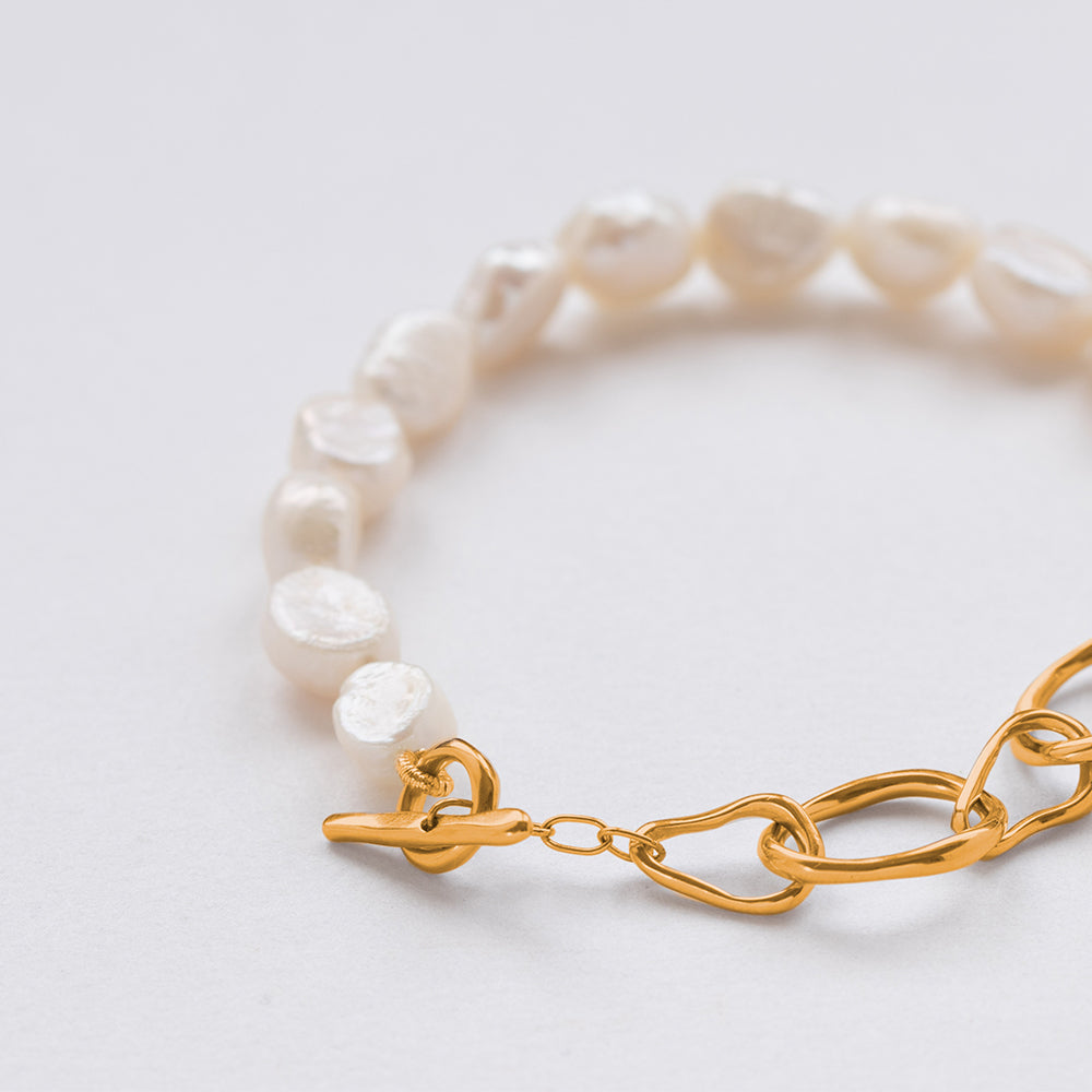 Strolling half&half βραχιόλι χρυσό