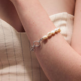 Strolling half&half βραχιόλι ασημί