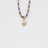 Tartaruga κολιέ με κορδόνι χρυσό