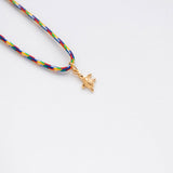 Tartaruga κολιέ με κορδόνι χρυσό