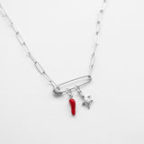 Vibing κολιέ ασημί