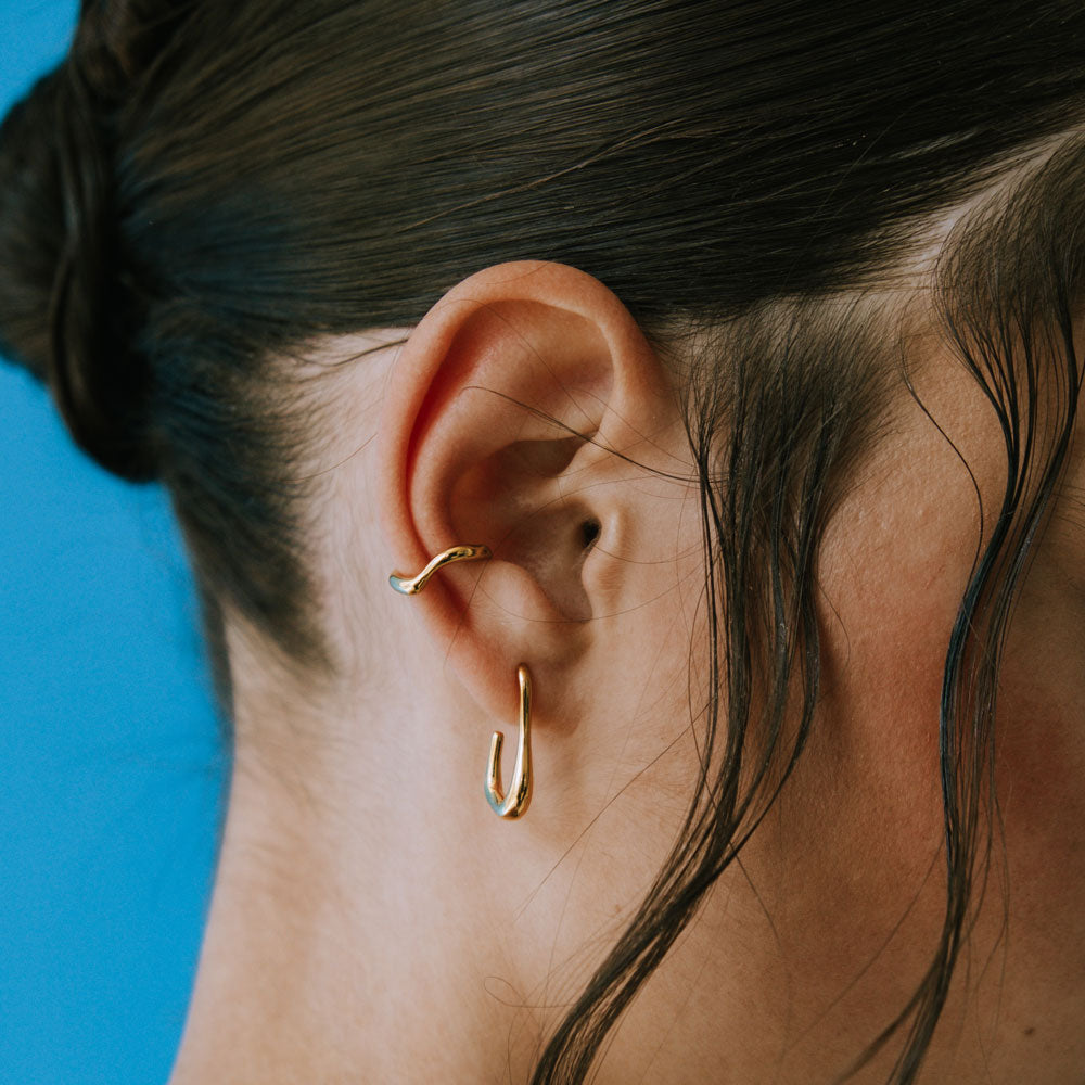 100 Summers L σκουλαρίκια χρυσό