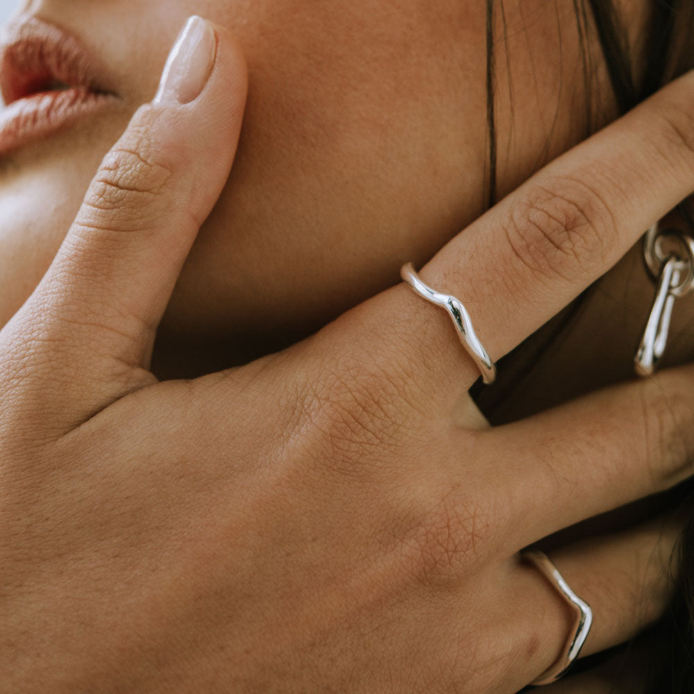 Skyline δαχτυλίδι ασημί