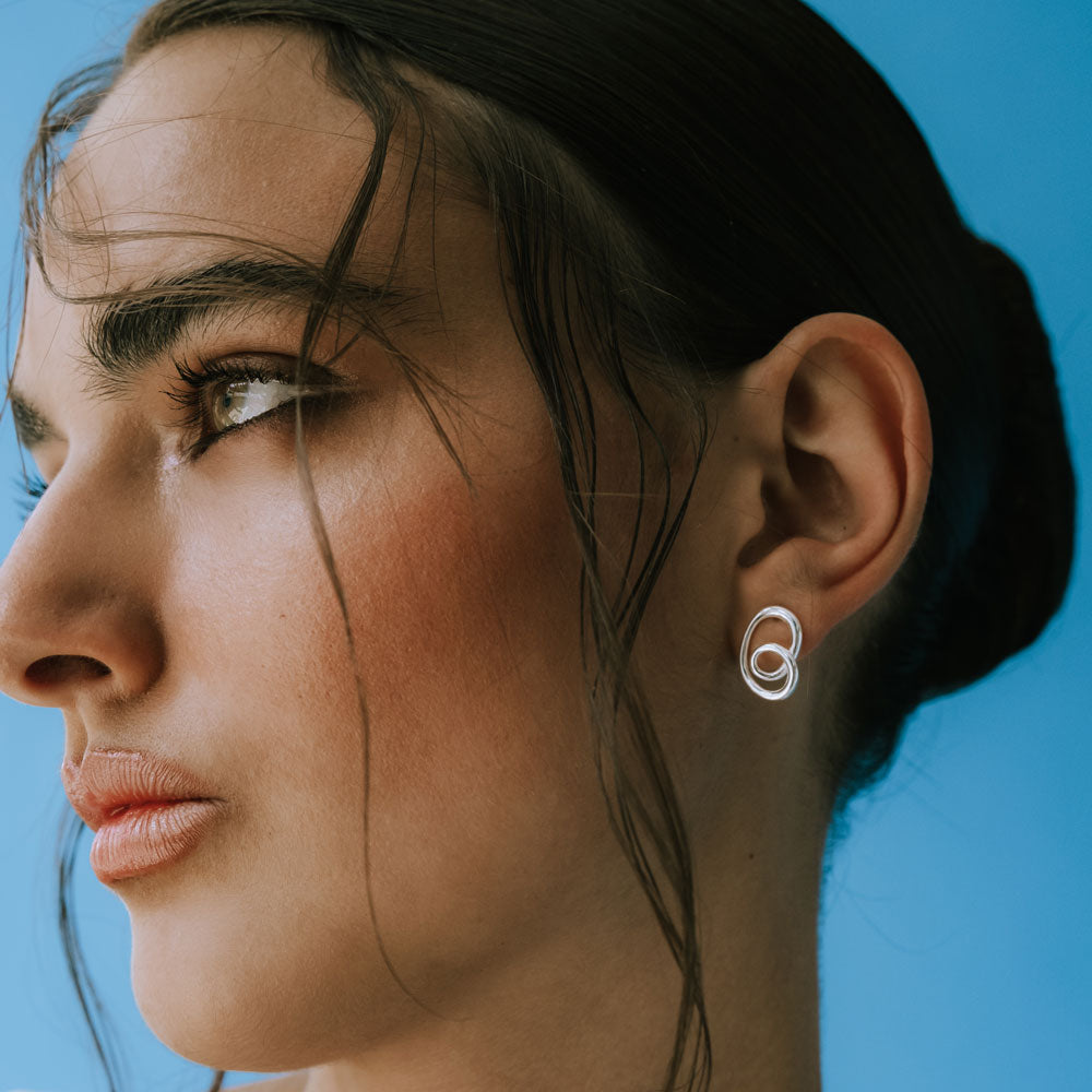 Twistfall σκουλαρίκια ασημί