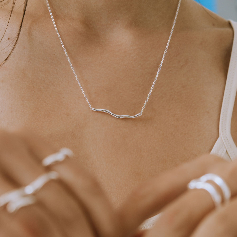 Utopia κολιέ ασημί