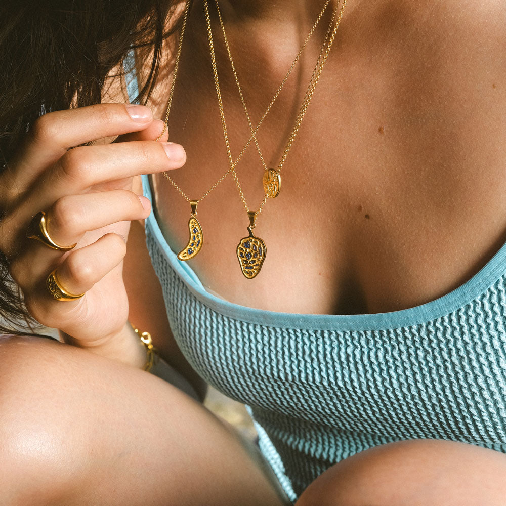Banana pendant χρυσό