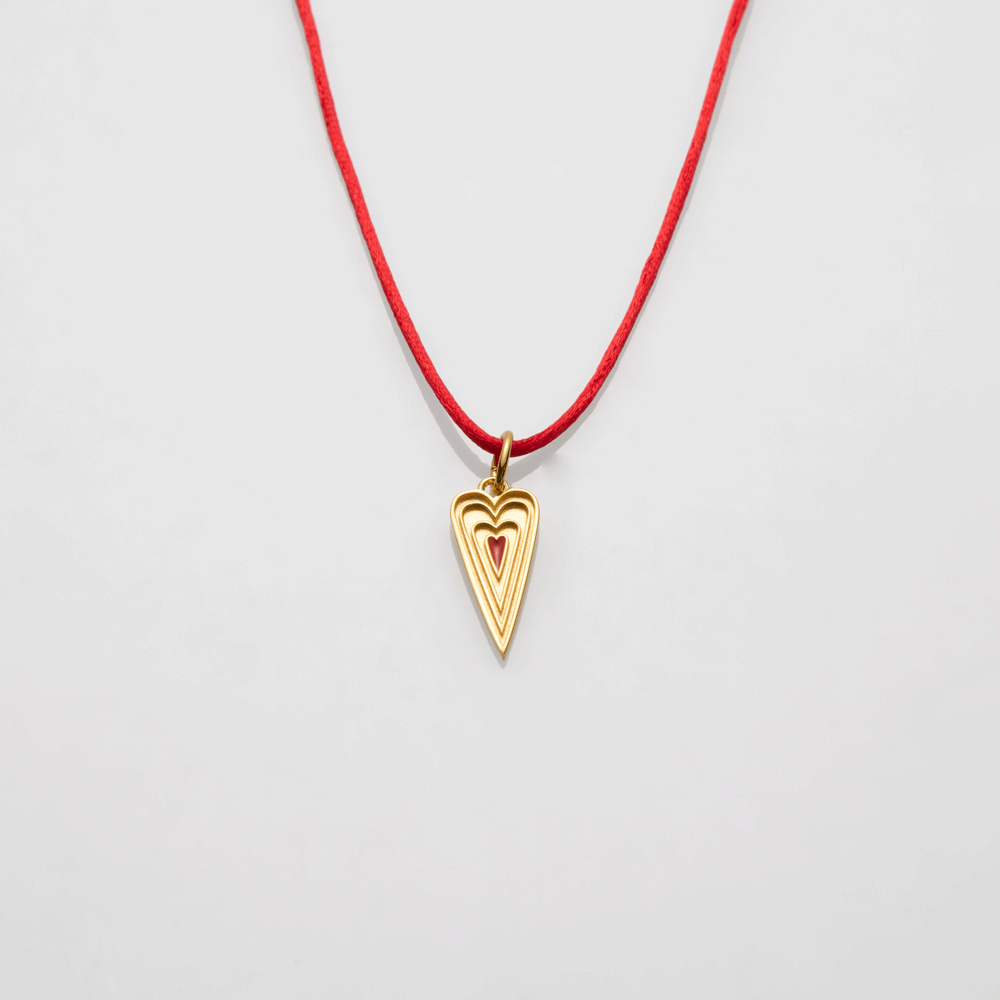 Μου'χεις Κλέψει την Καρδιά vol.II κολιέ με κορδόνι χρυσό