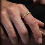 Oval δαχτυλίδι χρυσό