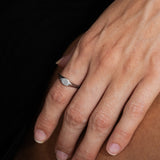 Oval δαχτυλίδι ασημί engraved