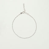Suki anklet ασημί