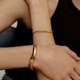 Vague sauvage βραχιόλι χρυσό